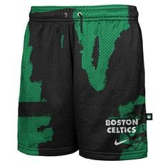 Nike - Boston Celtics Youth Courtside Pro Shot Dri-FIT Mesh Practice Shorts - Black/Kelly Green