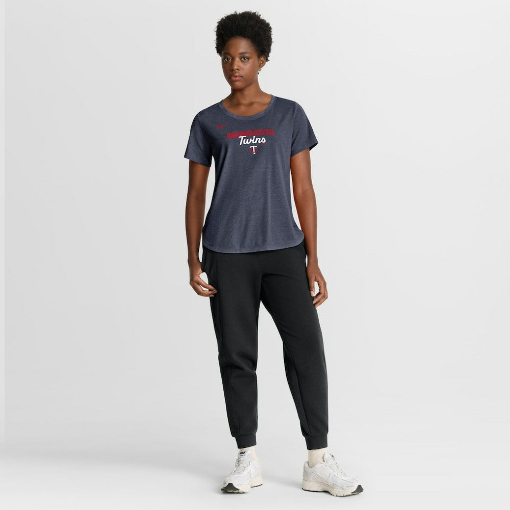 Minnesota Twins Nike Women's Arched Tri-Blend T-Shirt Clearance