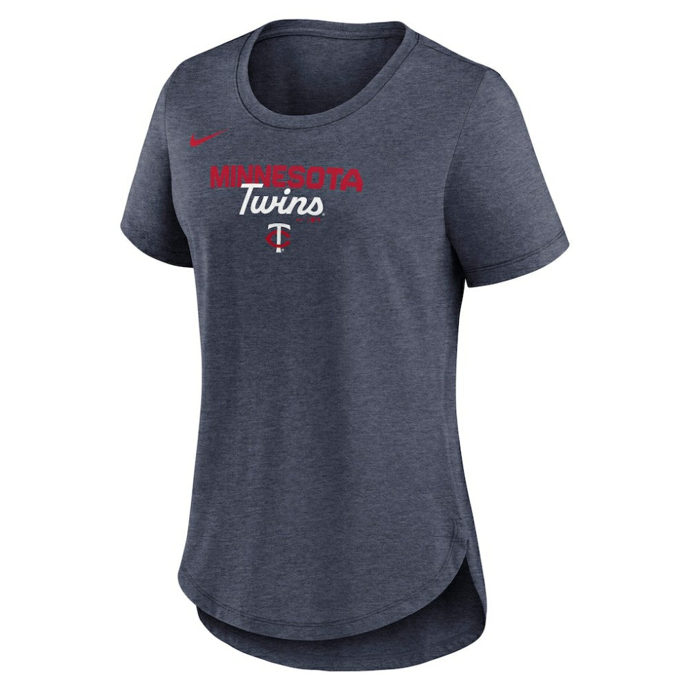 Minnesota Twins Nike Women's Arched Tri-Blend T-Shirt Clearance