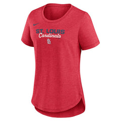 St. Louis Cardinals Nike Women's Arched Tri-Blend T-Shirt for sale