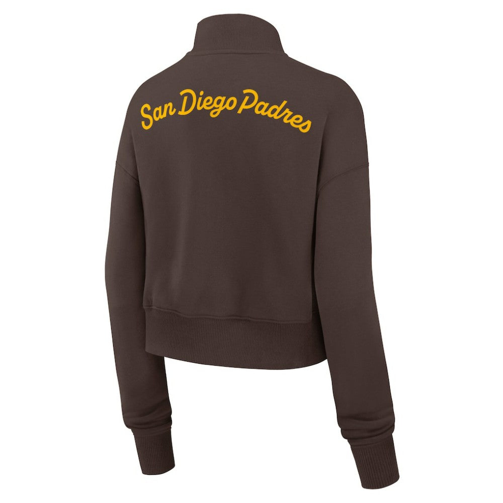 San Diego Padres Nike Women's Primetime Phoenix Fleece Half-Zip Sweatshirt On Sale