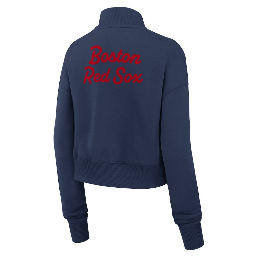 Boston Red Sox Nike Women's Primetime Phoenix Fleece Half-Zip Sweatshirt Lifestyle