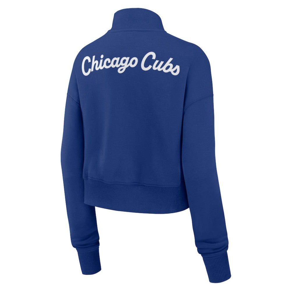 Chicago Cubs Nike Women's Primetime Phoenix Fleece Half-Zip Sweatshirt for sale