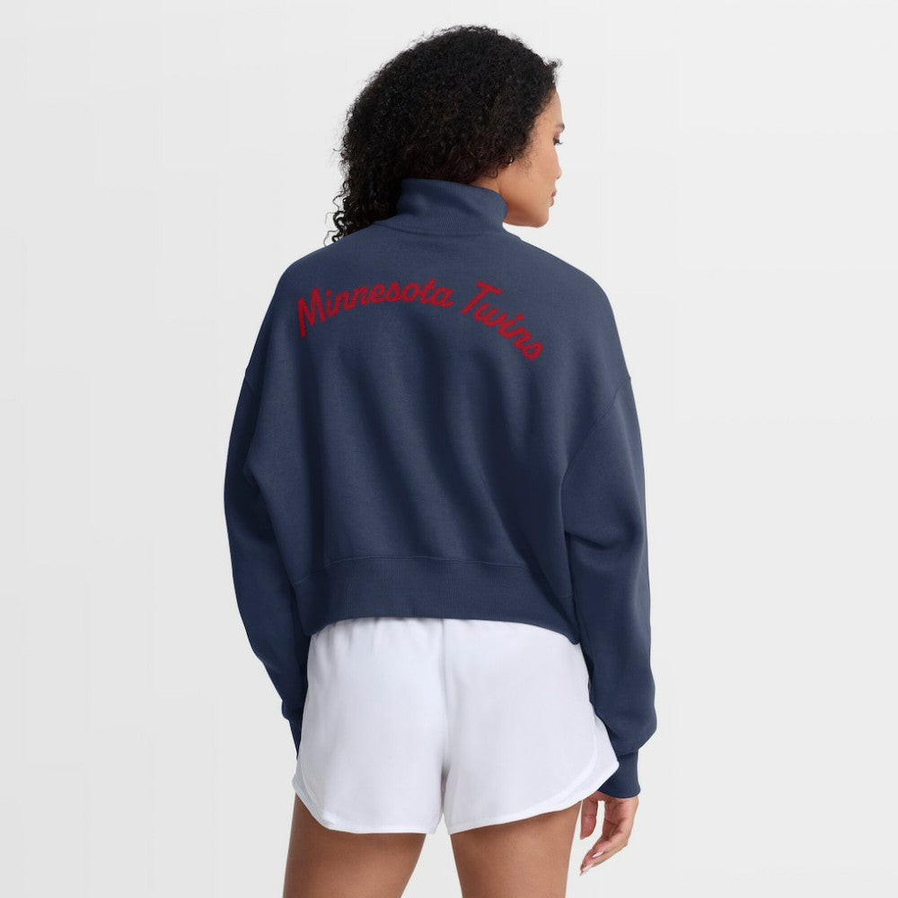 Minnesota Twins Nike Women's Primetime Phoenix Fleece Half-Zip Sweatshirt Online
