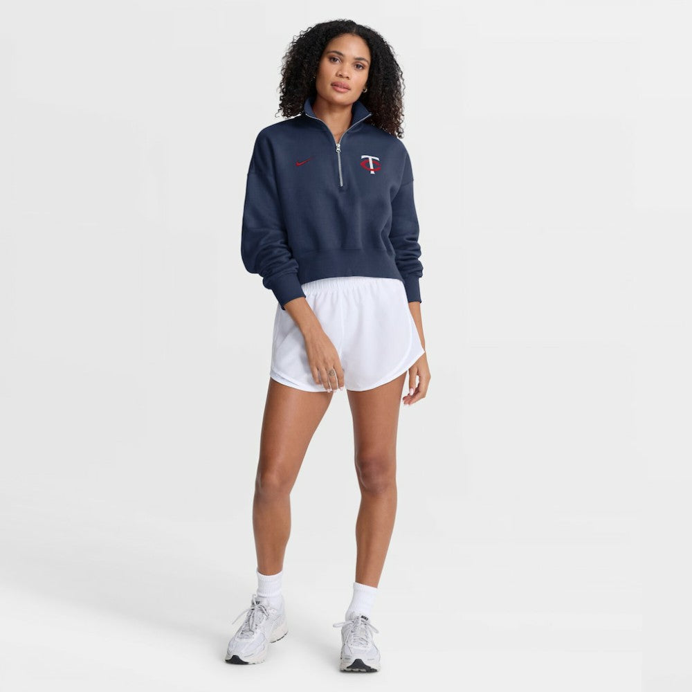 Minnesota Twins Nike Women's Primetime Phoenix Fleece Half-Zip Sweatshirt Online