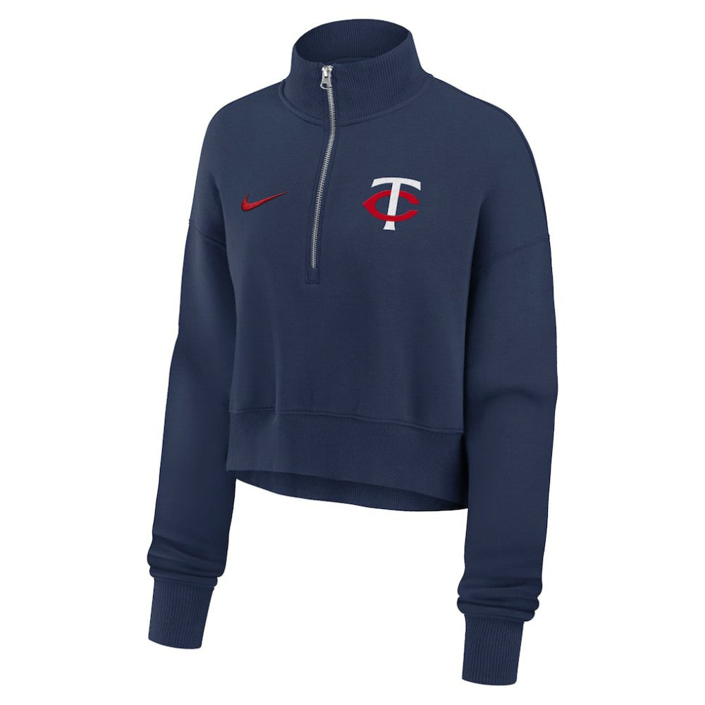 Minnesota Twins Nike Women's Primetime Phoenix Fleece Half-Zip Sweatshirt Online