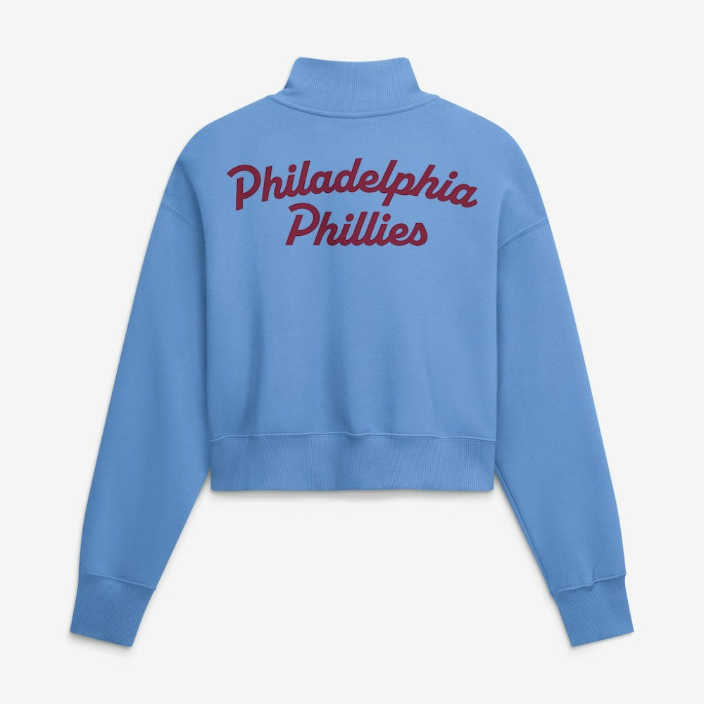 Philadelphia Phillies Nike Women's Primetime Phoenix Fleece Half-Zip Sweatshirt Sale