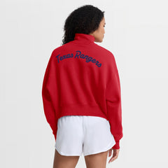 Texas Rangers Nike Women's Primetime Phoenix Fleece Half-Zip Sweatshirt Online