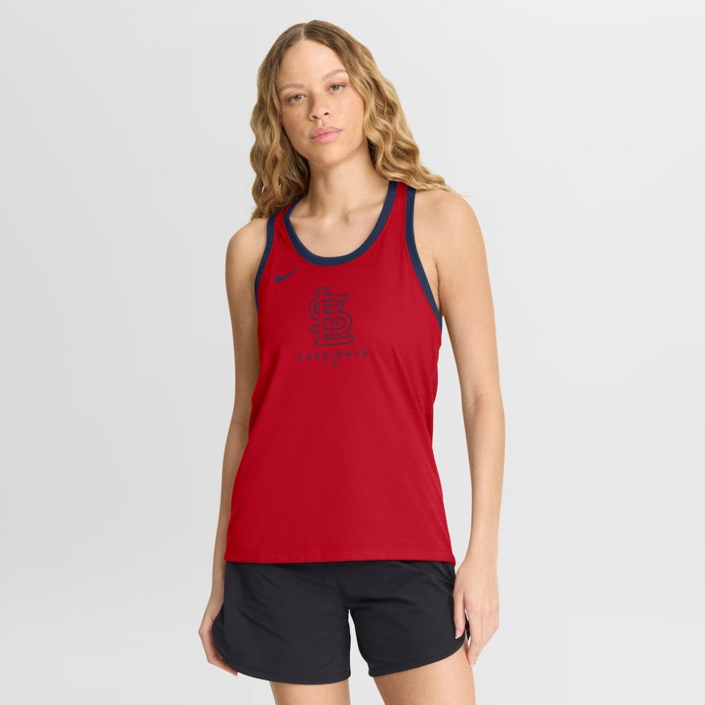 St. Louis Cardinals Nike Women's Tri-Blend Dri-FIT Racerback Tank Top Sale