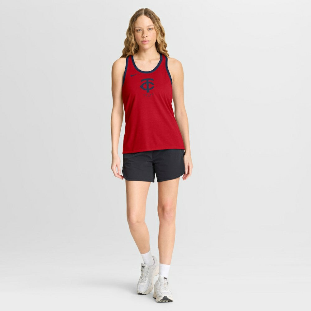 Minnesota Twins Nike Women's Tri-Blend Dri-FIT Racerback Tank Top Near Me