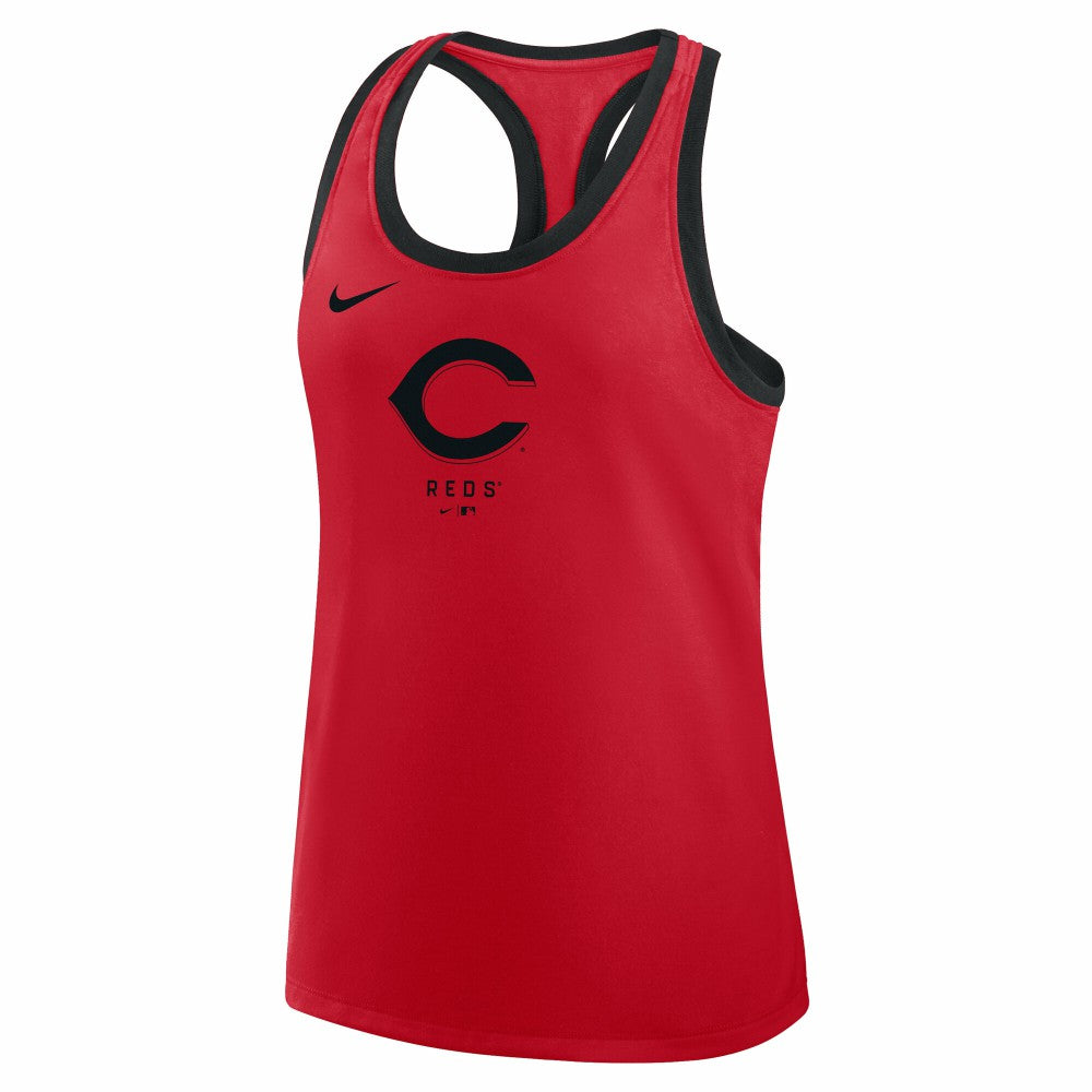 Cincinnati Reds Nike Women's Tri-Blend Dri-FIT Racerback Tank Top Near Me
