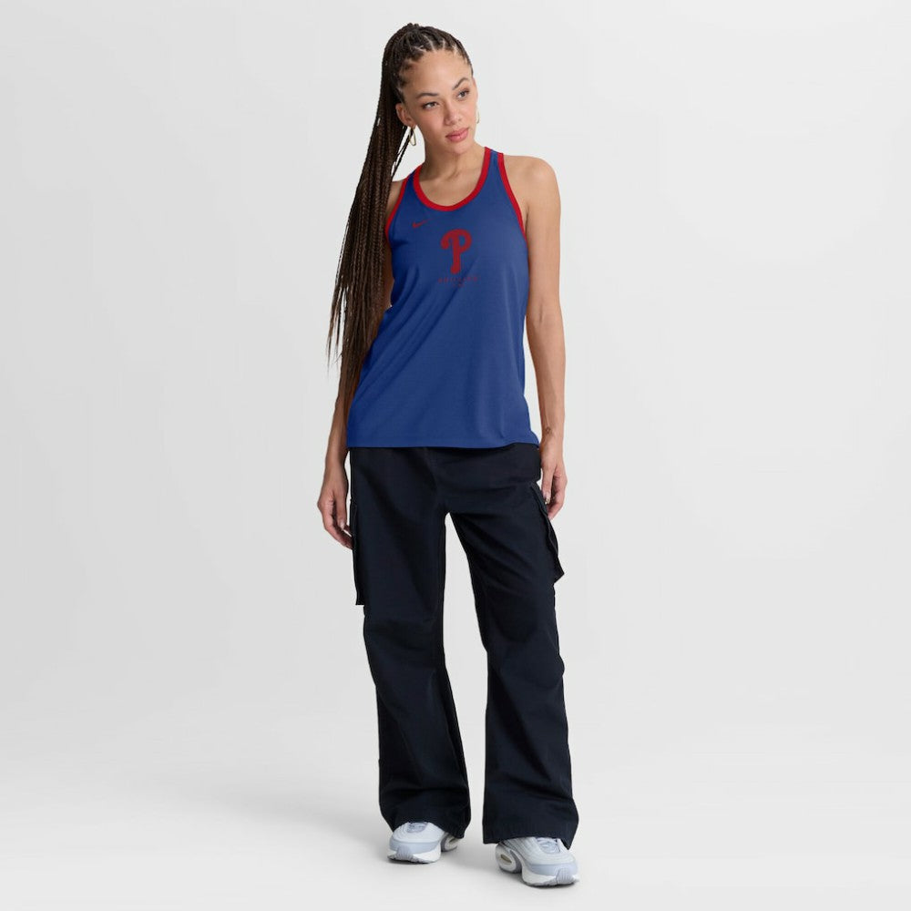 Philadelphia Phillies Nike Women's Tri-Blend Dri-FIT Racerback Tank Top discount