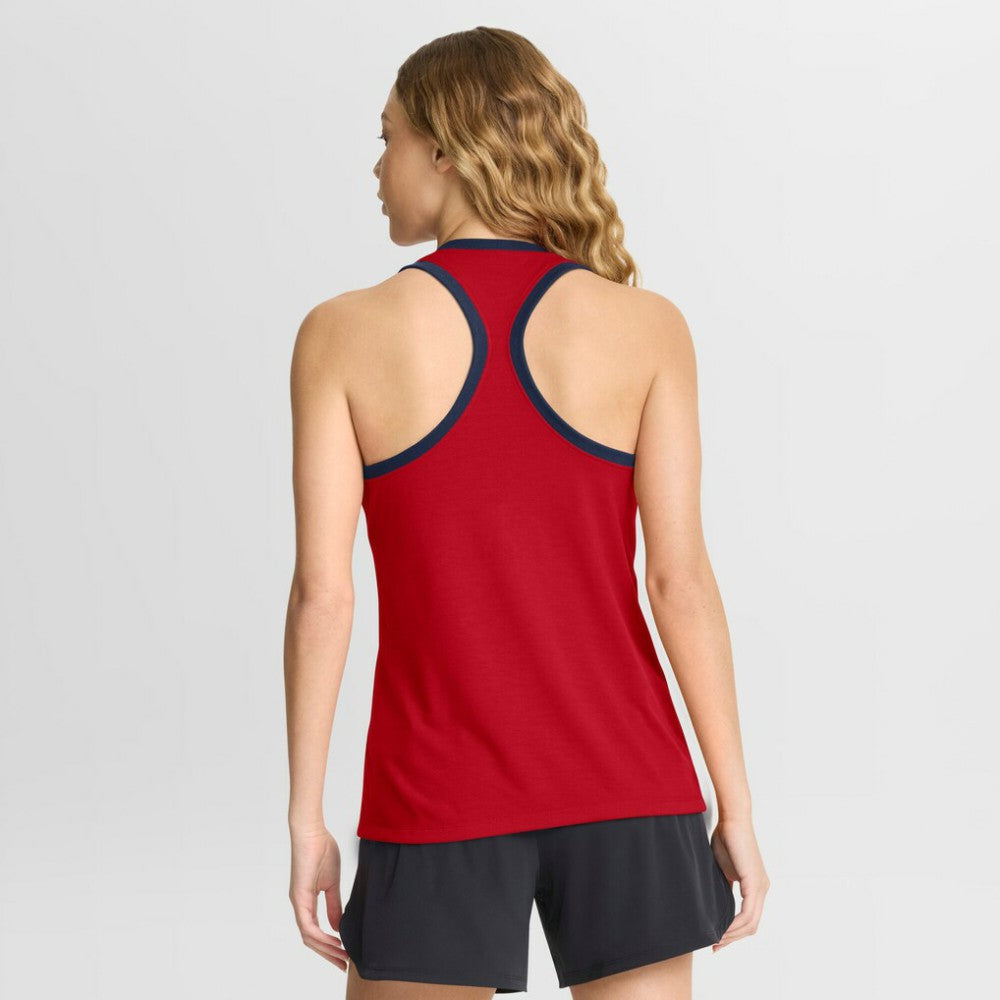 Atlanta Braves Nike Women's Tri-Blend Dri-FIT Racerback Tank Top Lifestyle