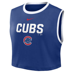 Chicago Cubs Nike Women's Primetime Loose Dri-FIT Cropped Tank Top Online
