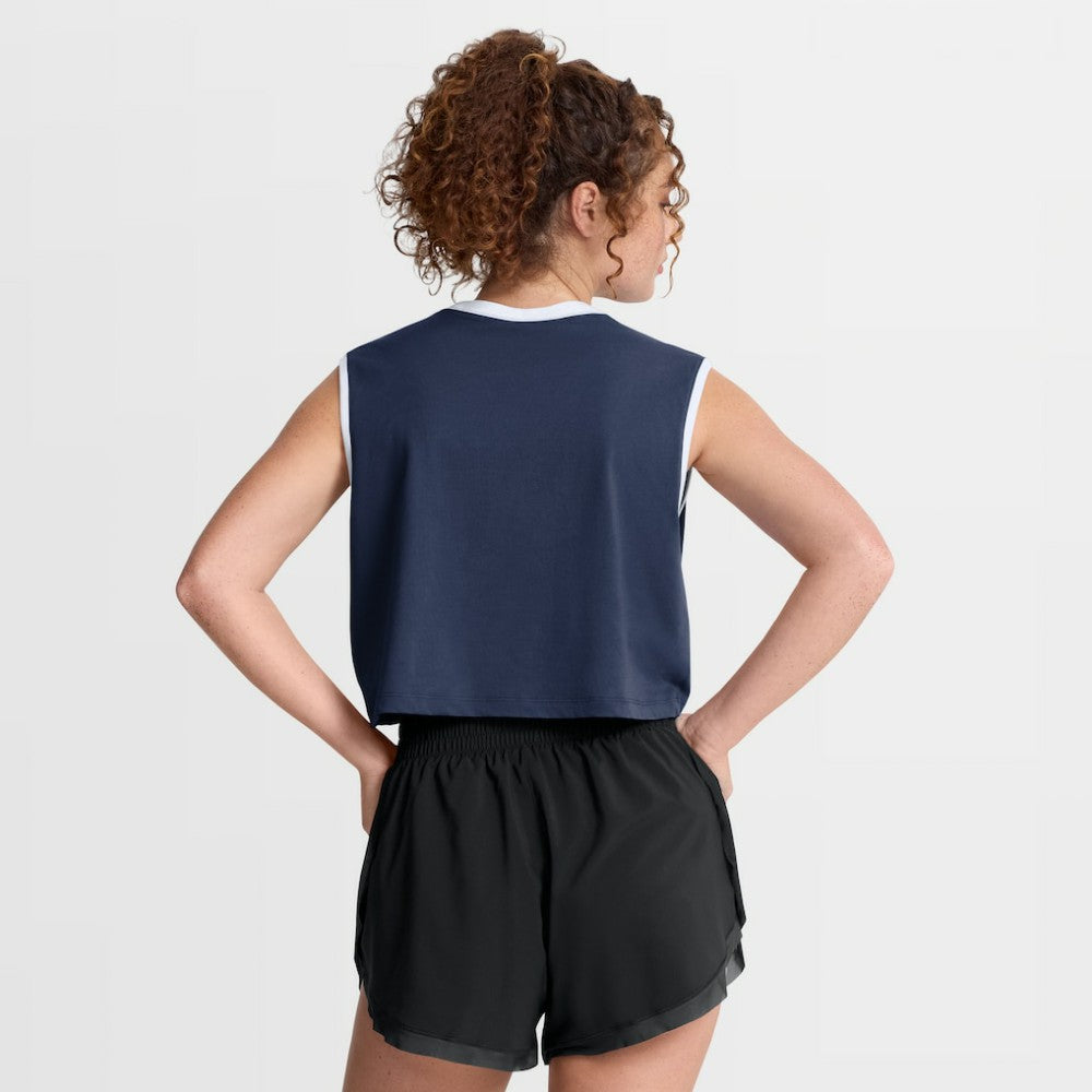 Atlanta Braves Nike Women's Primetime Loose Dri-FIT Cropped Tank Top Online