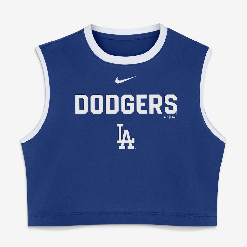 Los Angeles Dodgers Nike Women's Primetime Loose Dri-FIT Cropped Tank Top Sale