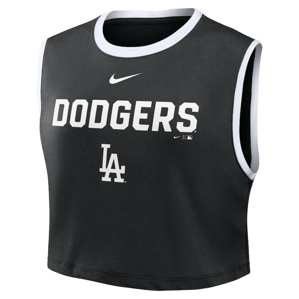 Los Angeles Dodgers Nike Women's Primetime Loose Dri-FIT Cropped Tank Top On Sale