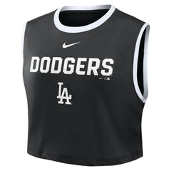 Los Angeles Dodgers Nike Women's Primetime Loose Dri-FIT Cropped Tank Top On Sale