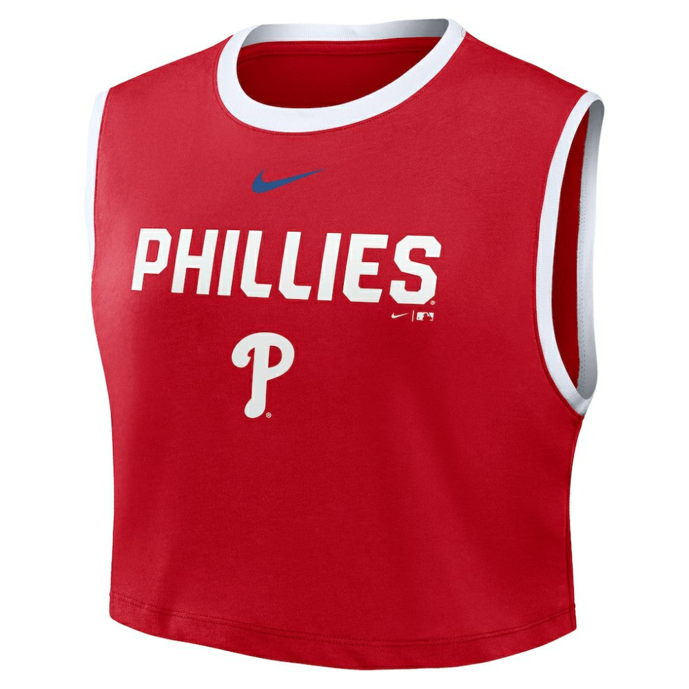 Philadelphia Phillies Nike Women's Primetime Loose Dri-FIT Cropped Tank Top discount