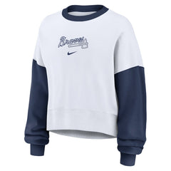 Atlanta Braves Nike Women's Oversized High Hip Fleece Sweatshirt for sale