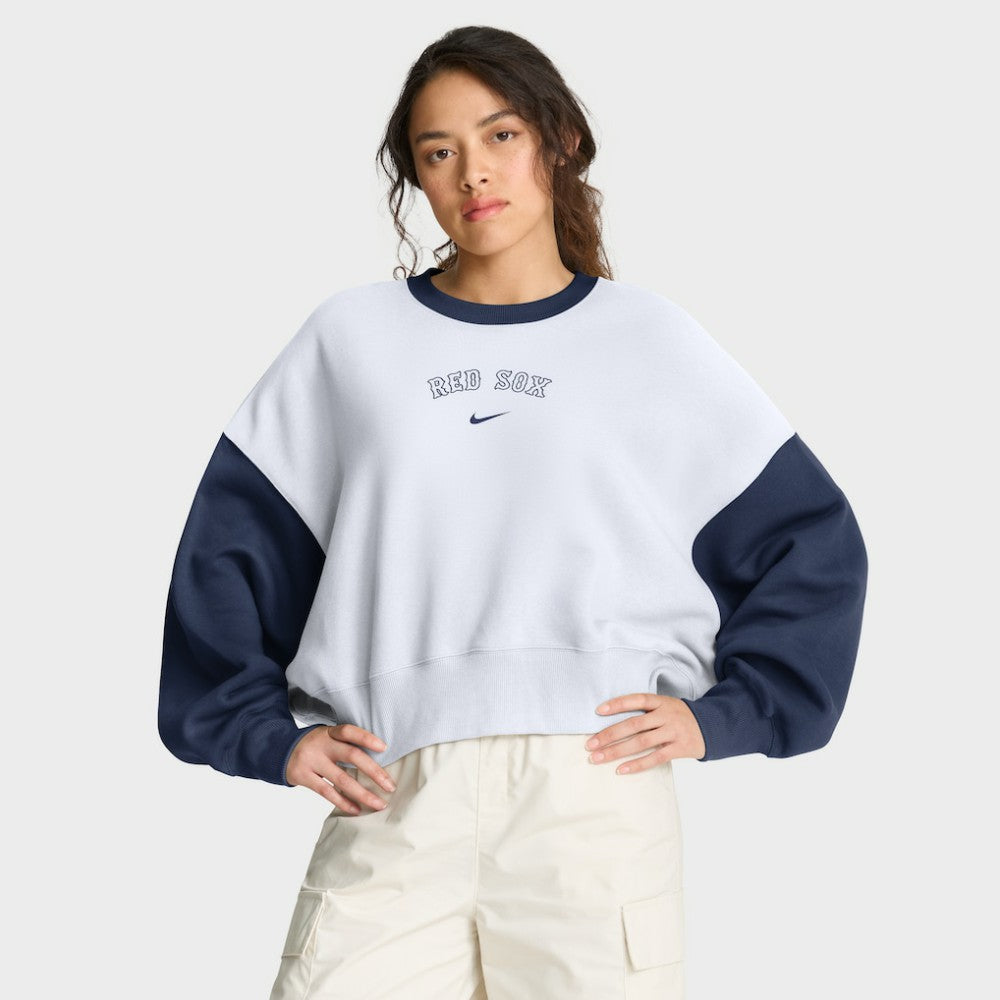 Boston Red Sox Nike Women's Oversized High Hip Fleece Sweatshirt Online