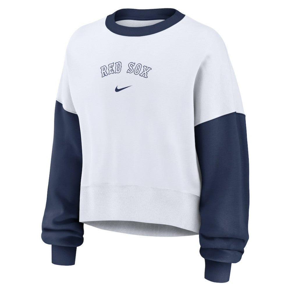 Boston Red Sox Nike Women's Oversized High Hip Fleece Sweatshirt Online