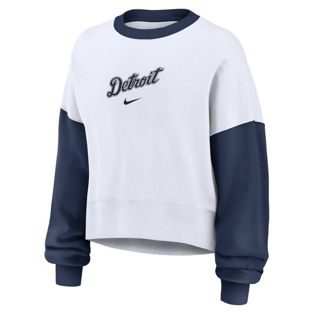 Detroit Tigers Nike Women's Oversized High Hip Fleece Sweatshirt Near Me