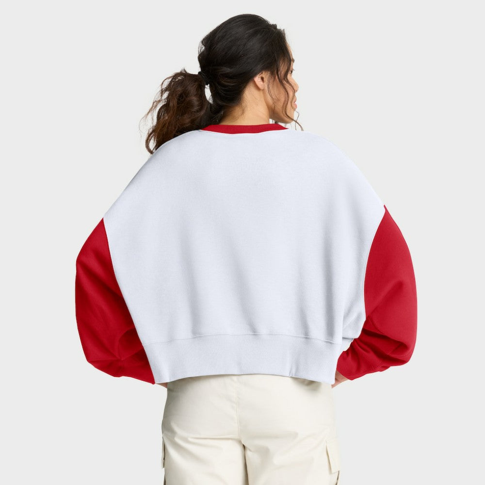 Cincinnati Reds Nike Women's Oversized High Hip Fleece Sweatshirt Sale