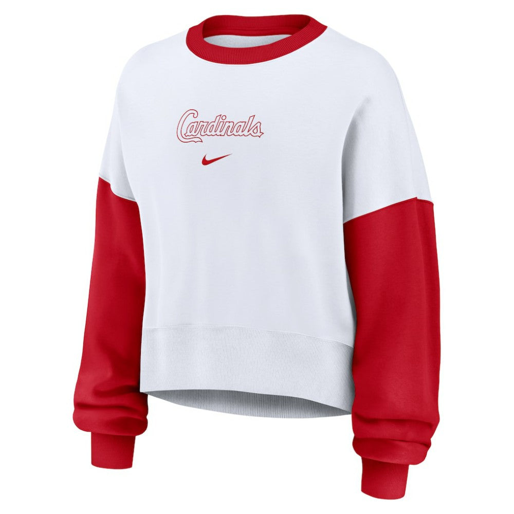 St. Louis Cardinals Nike Women's Oversized High Hip Fleece Sweatshirt On Sale