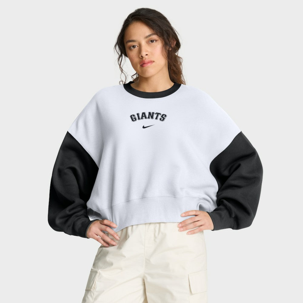 San Francisco Giants Nike Women's Oversized High Hip Fleece Sweatshirt On Sale
