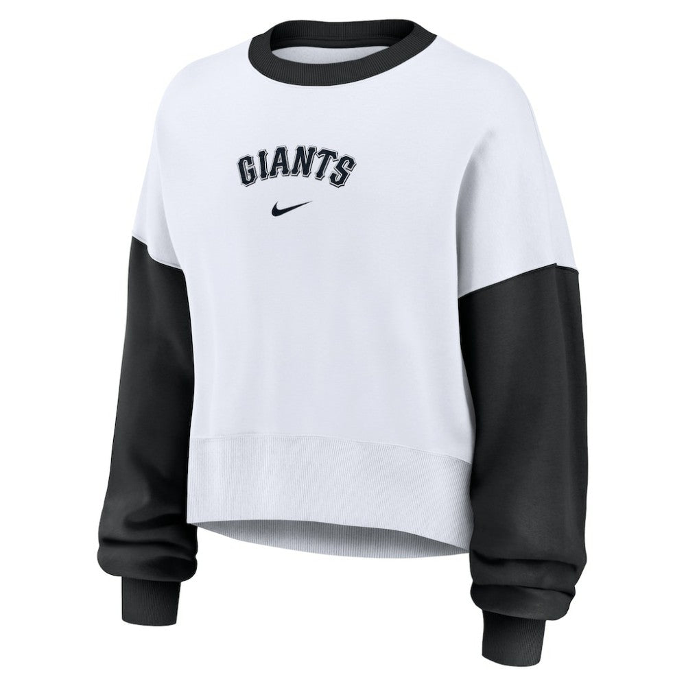 San Francisco Giants Nike Women's Oversized High Hip Fleece Sweatshirt On Sale