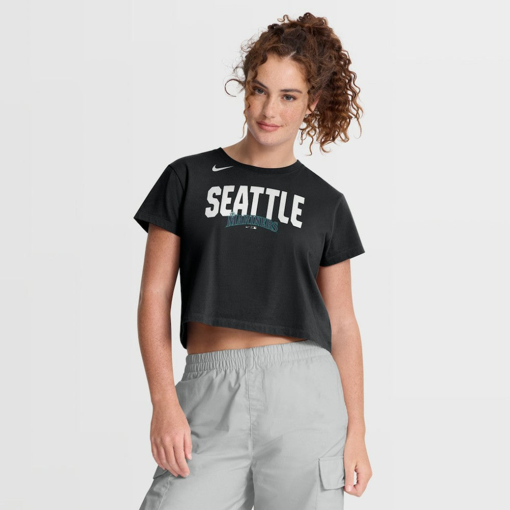 Seattle Mariners Nike Women's Mod Cropped T-Shirt Lifestyle