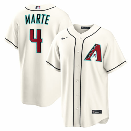Ketel Marte Arizona Diamondbacks Nike Home Replica Jersey - Cream | MLB Jerseys