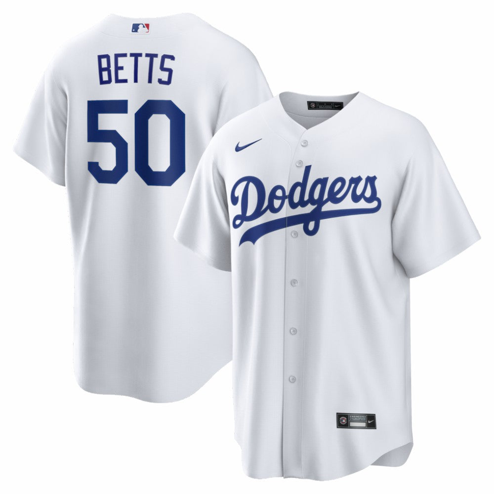 Mookie Betts Los Angeles Dodgers Nike Home Replica Jersey Lifestyle