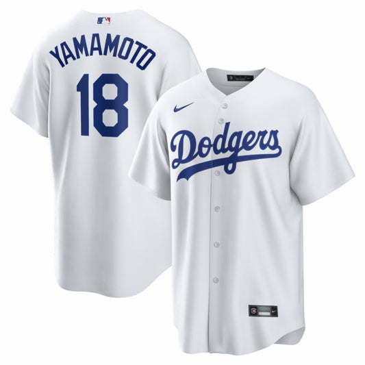 Yoshinobu Yamamoto Los Angeles Dodgers Nike Home Replica Jersey - White | MLB Jerseys