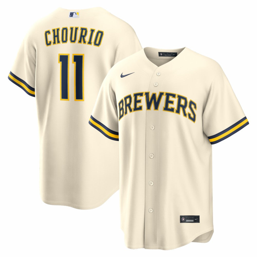 Jackson Chourio Milwaukee Brewers Nike Home Replica Jersey Sale