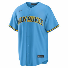Jackson Chourio Milwaukee Brewers Nike Road Replica Jersey Clearance