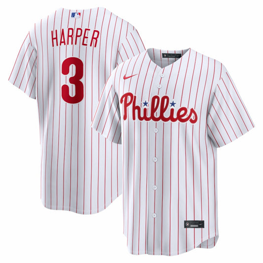 Bryce Harper Philadelphia Phillies Nike Home Replica Jersey - White | MLB Jerseys