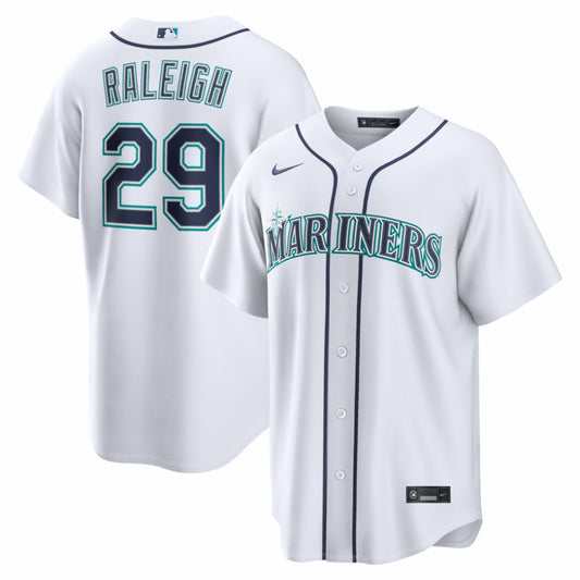 Cal Raleigh Seattle Mariners Nike Home Replica Jersey - White | MLB Jerseys