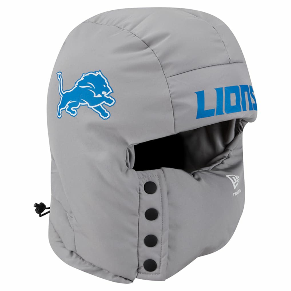 Detroit Lions New Era Puffer Balaclava Gray - NFL