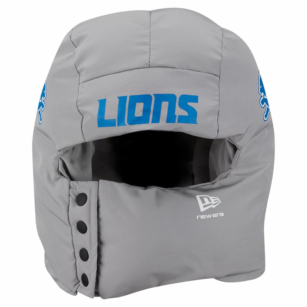 Detroit Lions New Era Puffer Balaclava Gray - NFL