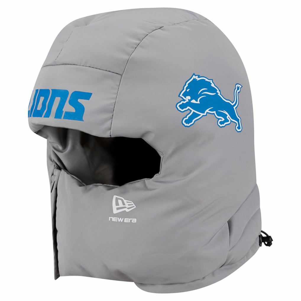 Detroit Lions New Era Puffer Balaclava Gray - NFL