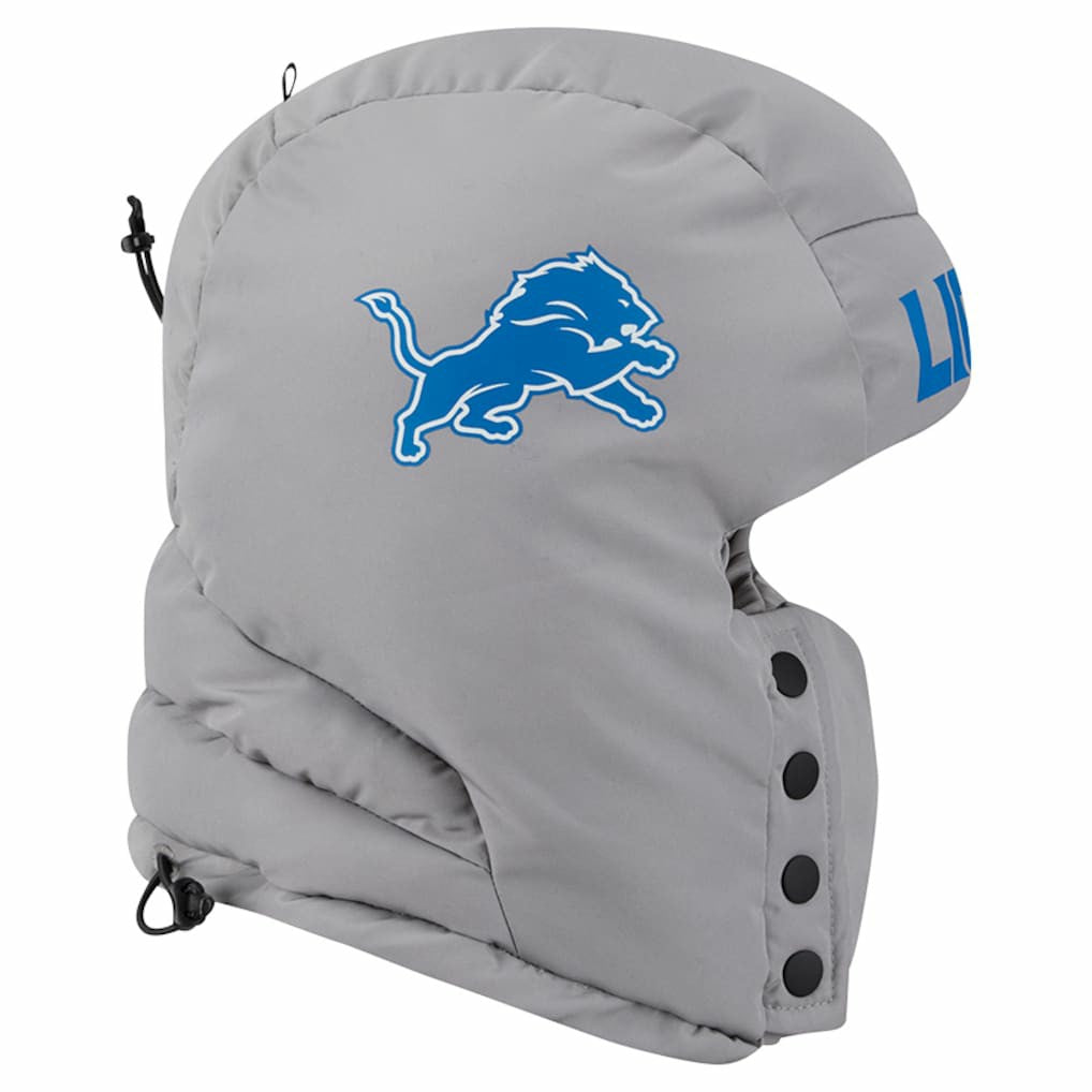 Detroit Lions New Era Puffer Balaclava Gray - NFL