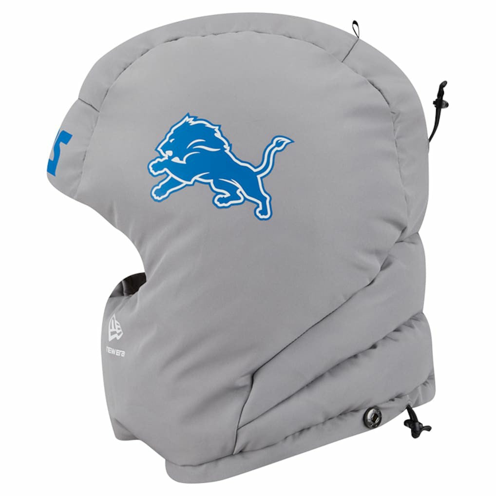 Detroit Lions New Era Puffer Balaclava Gray - NFL