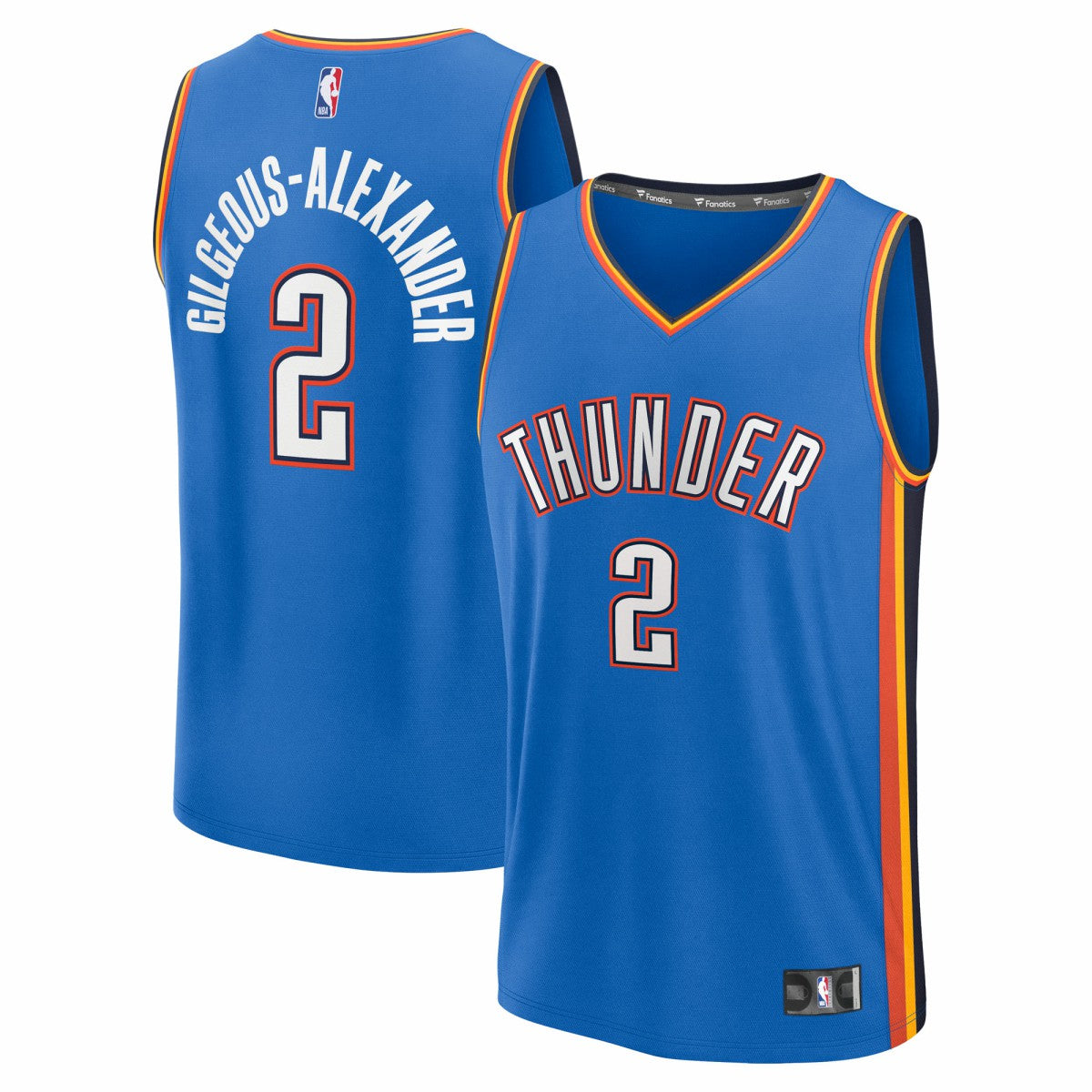 Fanatics - Shai Gilgeous-Alexander Oklahoma City Thunder Fast Break Replica Player Jersey - Icon Edition - Blue