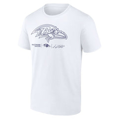 Lamar Jackson Baltimore Ravens Tonal Name & Number T-Shirt White - NFL