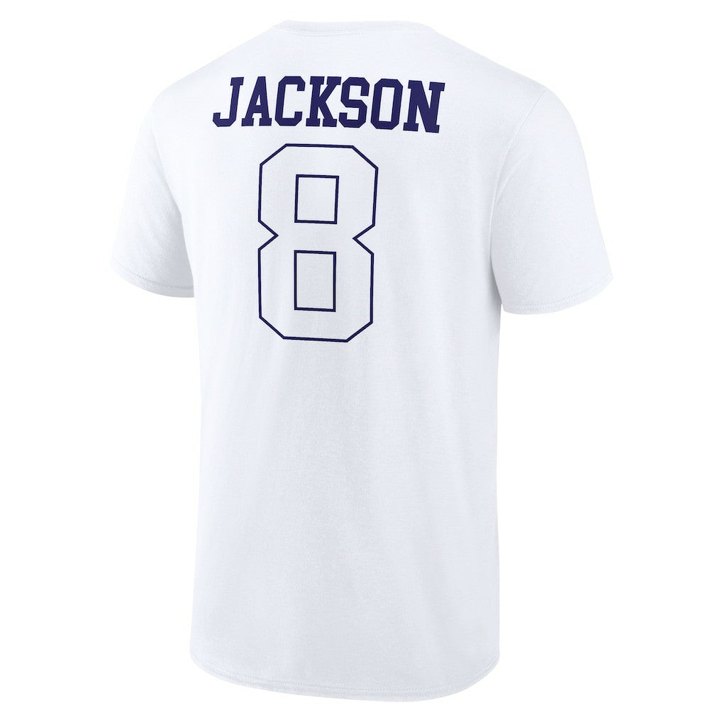 Lamar Jackson Baltimore Ravens Tonal Name & Number T-Shirt White - NFL