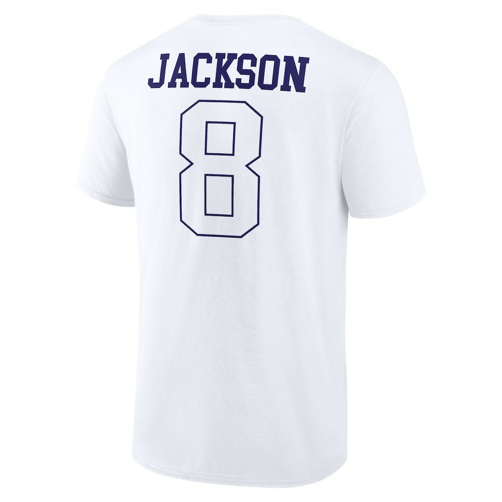 Lamar Jackson Baltimore Ravens Tonal Name & Number T-Shirt White - NFL