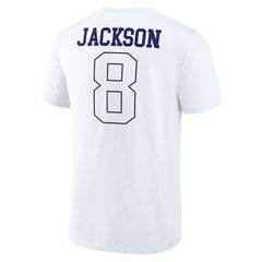 Lamar Jackson Baltimore Ravens Tonal Name & Number T-Shirt White - NFL