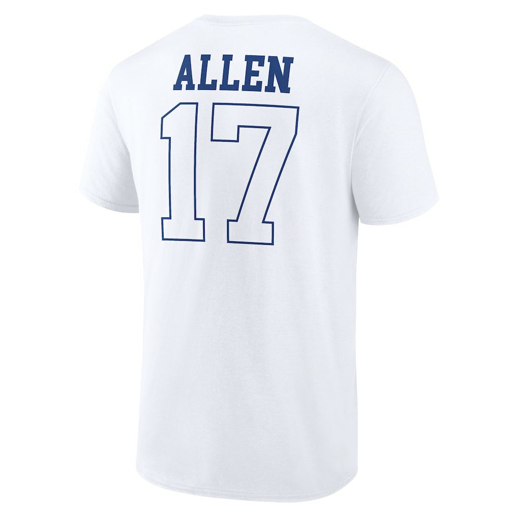 Josh Allen Buffalo Bills Tonal Name & Number T-Shirt White - NFL